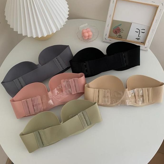 Bra Kemben Busa Tebal Lembut Bh Wanita Dewasa Remaja Seamless Motif Polos Nyaman 144