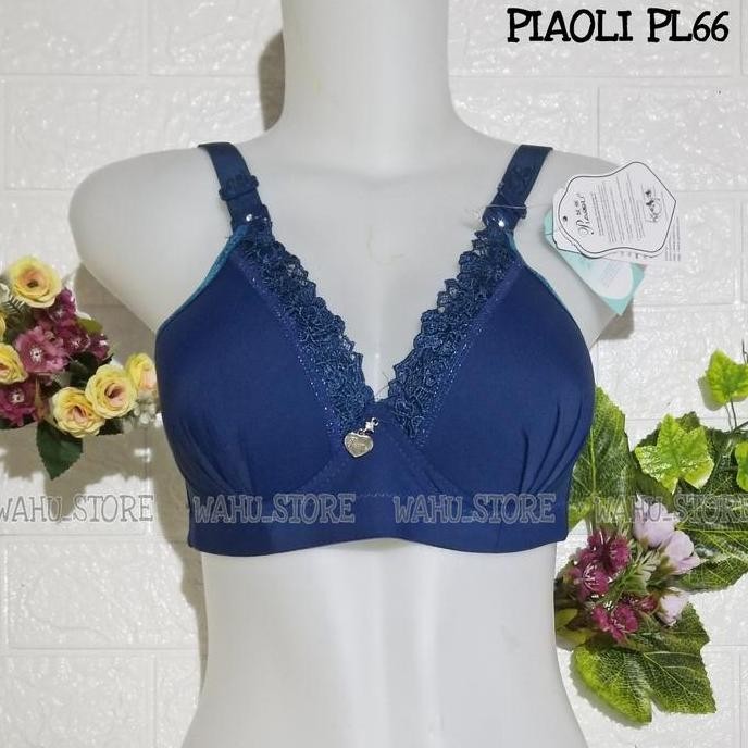 Piaoli Bra Bh Wanita 3 Pcs Extra Comfort Super Soft Busa Tanpa Kawat