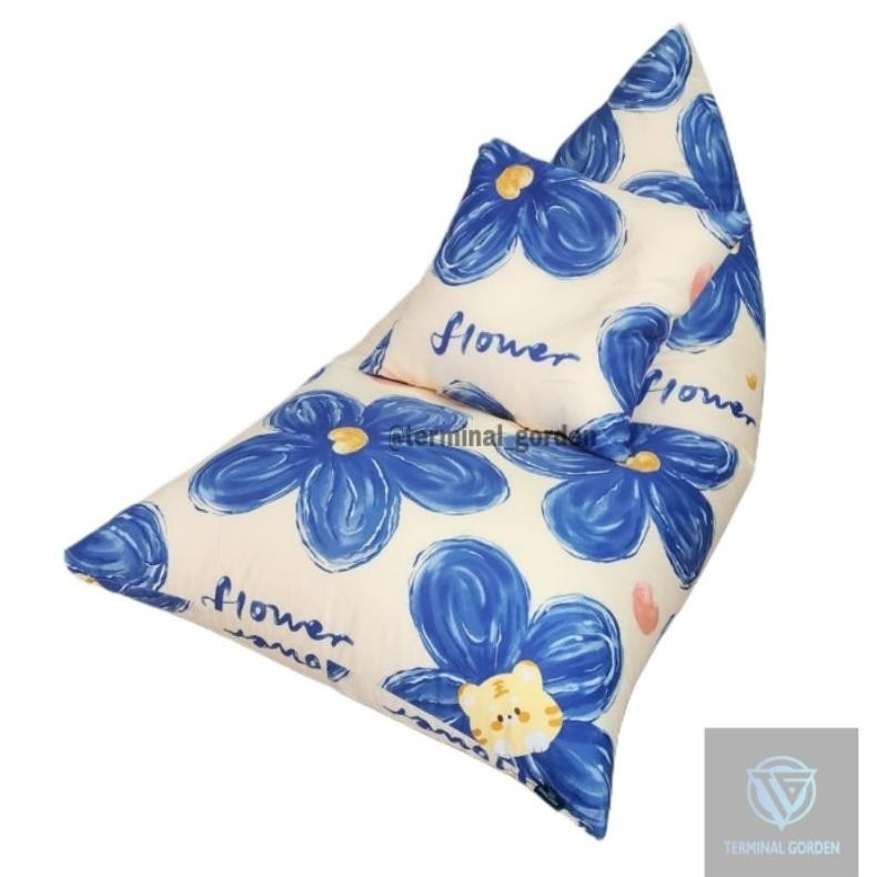 Bean bag triangle set bantal siap pakai