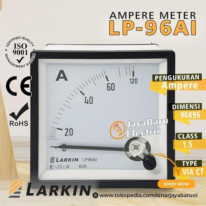 Ampermeter Ammeter Analog LARKIN LP-96AI