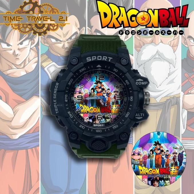 DT107 >> Jam Tangan Anak Sport Dragon Ball Z Strap Ruber Sporty Anti Air /Jam Tangan Sport 01X1-2SP0