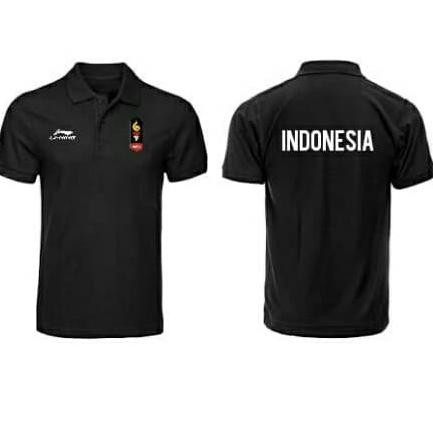 DF276>> POLO KAOS BAJU POLO TIMNAS INDONESIA LINING LI-NING ASIAN GAMES