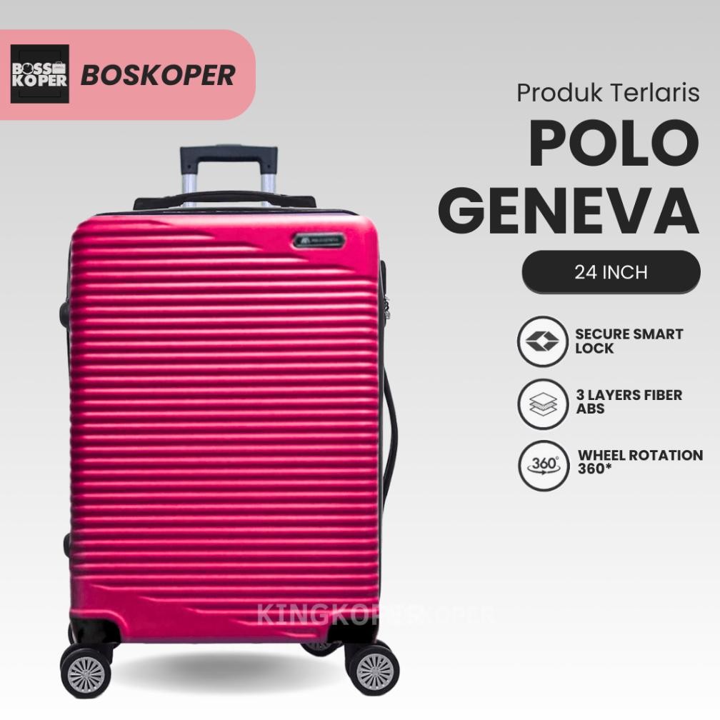 KOPER 24 INCH POLO GENEVA 1037 UKURAN BAGASI-KOPER POLO-KOPER TRAVEL-TAS KOPER-TAS TRAVEL-KOPER MURA