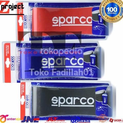 Sparco Bantal Leher Jok Mobil / Neck Pillow Bantal Leher Jok Sparco