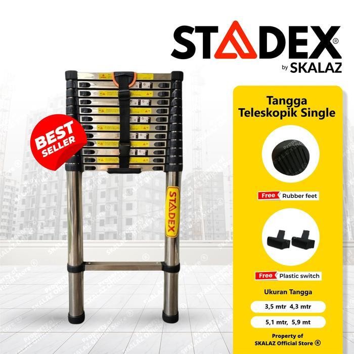Tangga Teleskopik 4.3 meter Single Stadex