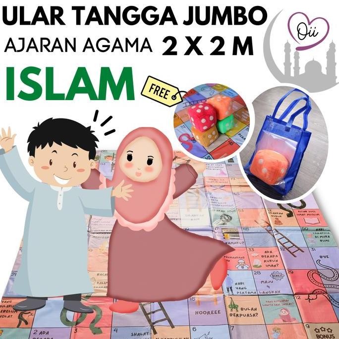 Promo Ular Tangga Jumbo Raksasa Mainan Edukasi Tema Islami COD