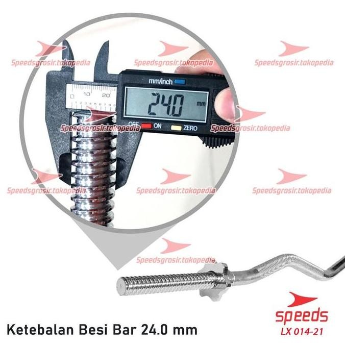 SPEEDS Stick Barbel 150 cm Dumbell Bar EZ Curl Fitness Otot 014-21