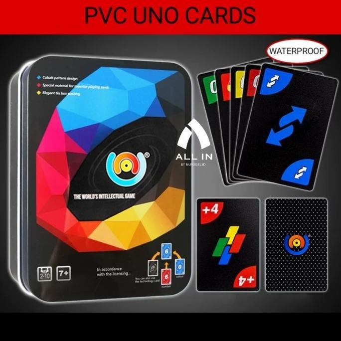 Promo Kartu UNO Plastik Anti Air / PVC Waterproof UNO Card Game COD