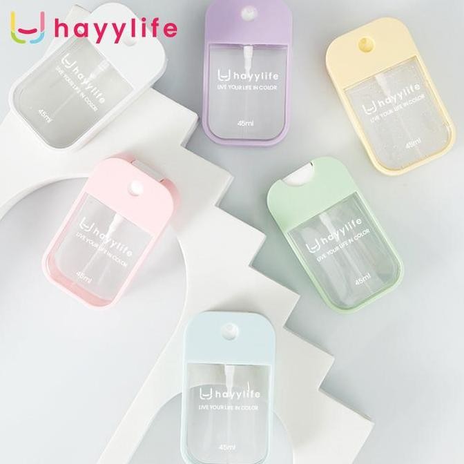HAYYLIFE Botol Spray Sanitizer Kotak Mini Pocket Size Mist Spray 45 ML