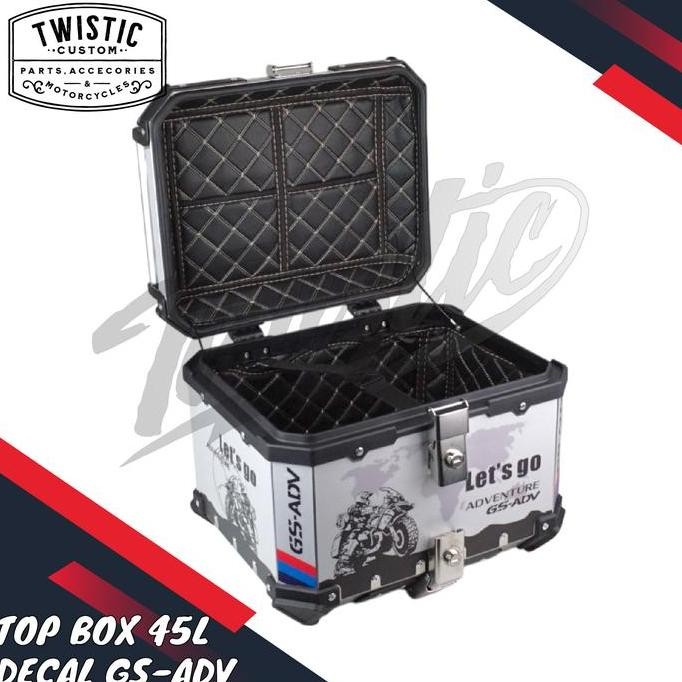 Top Box Pannier Tas Boks Bagasi Box Belakang Touring Decal 45L 45 Liter Bmw G 310 R 1200 1250 Gs Re 