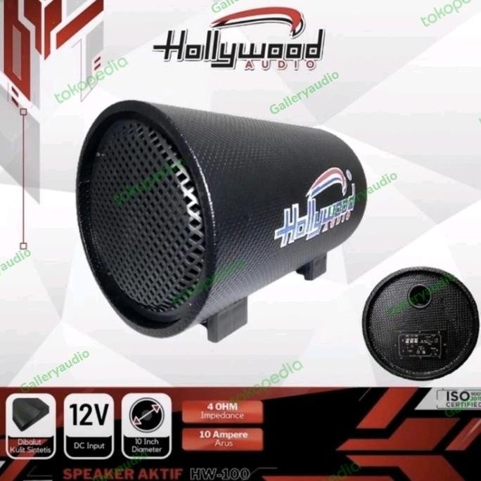 Promo subwoofer aktif mobil basstube hollywood 10 inch hw100 murah COD