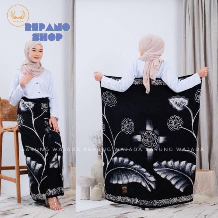 rwe-45 Sarung Batik Mbak Santri Cap Santung Sarung Batik Santriwati Sarung Batik Wanita Sarung Santu