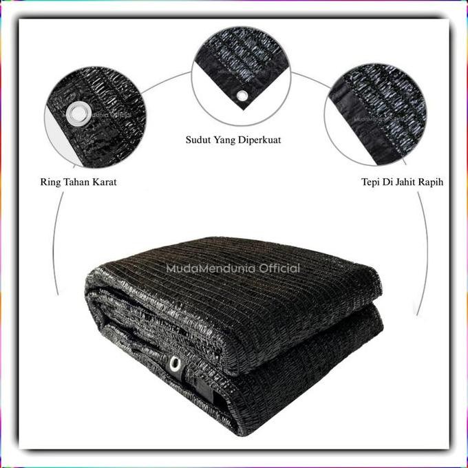 Jaring atap/teduh Paranet shade net 75% list terpal mata ayam