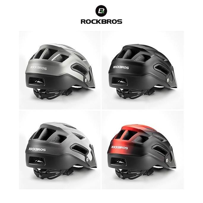 ROCKBROS HC-65 Bike Ultralight Helmet - Helm Sepeda - GRAY WHITE