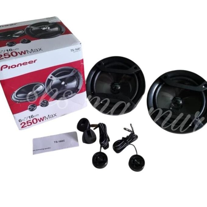 Promo Pioneer Speaker Mobil TS-160 Split 2 Way 250W Max 158mm Woofer 30Watt Output Daya Jernih Audio