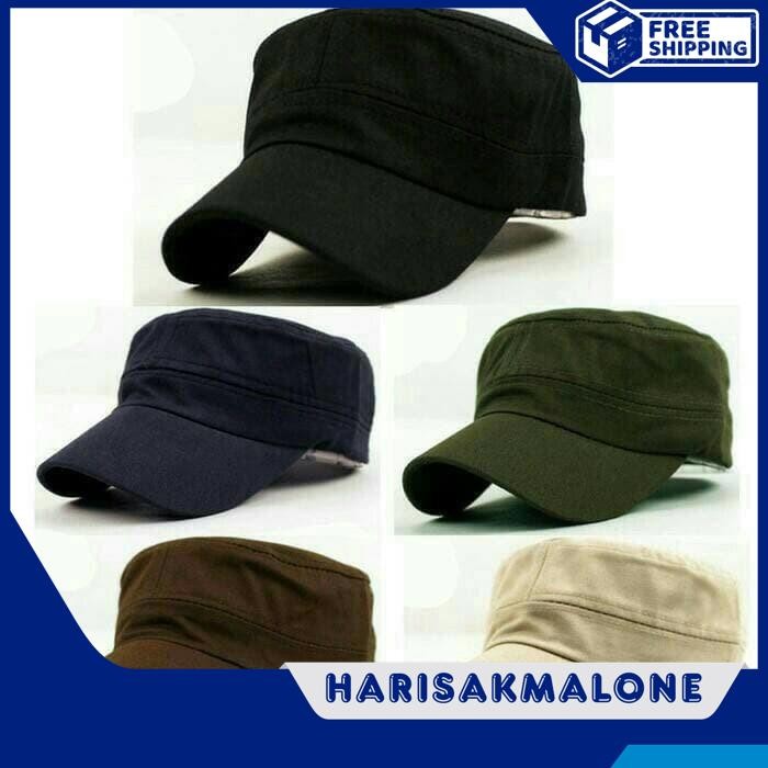 BERKUALITAS TOPI KOMANDO LORENG ARMY TNI TENTARA HAT CAP DISTRO POLOSAN POLOS CUSTOM INDONESIA PRIA 