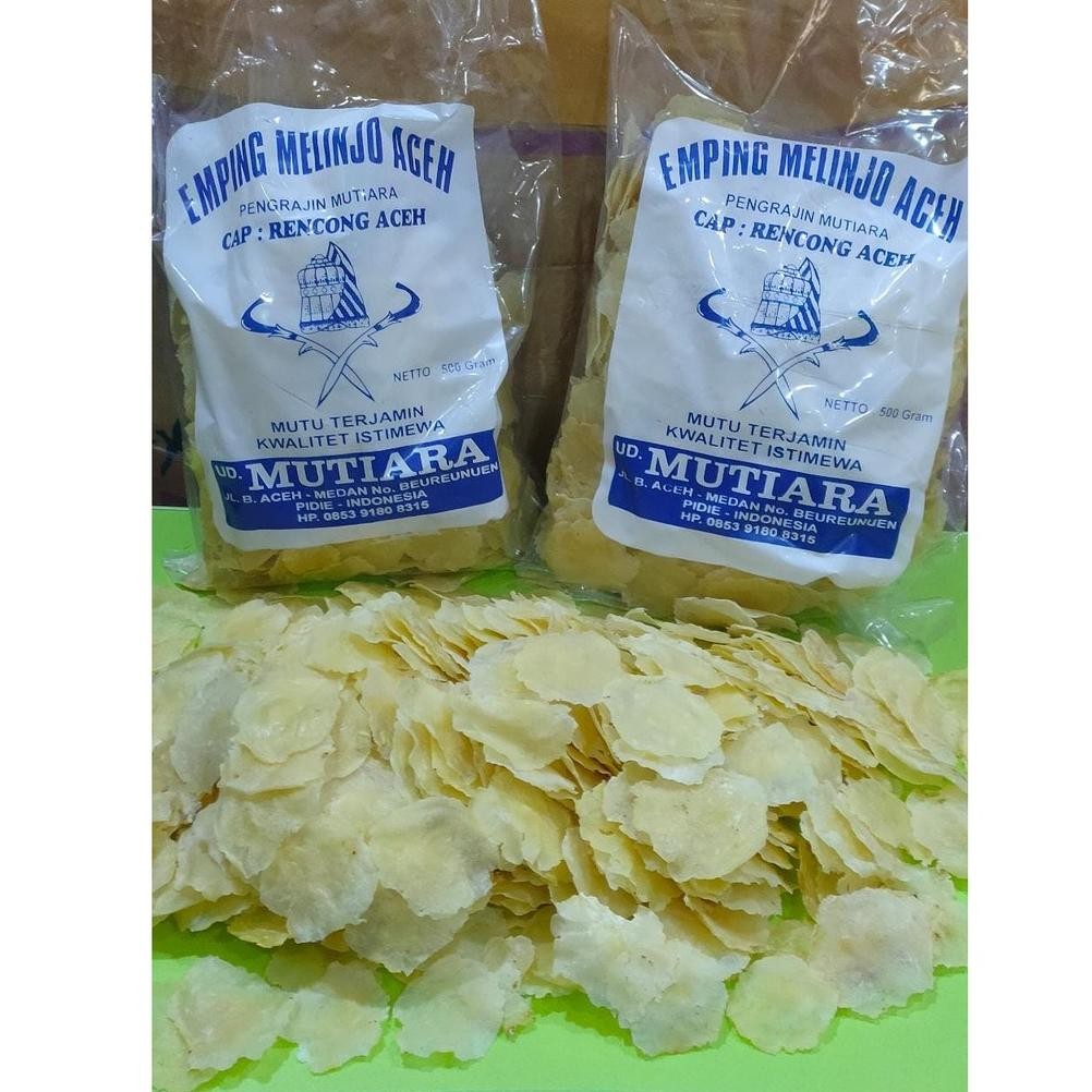 Emping Melinjo Aceh Super Grade A 500g (mutiara)