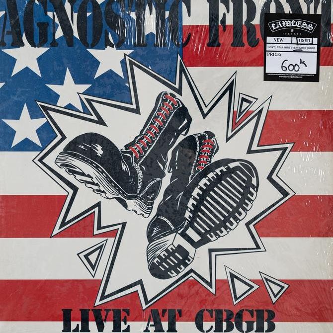 AGNOSTIC FRONT - LIVE AT CBGB LP - VINYL Rare Koleksi Original