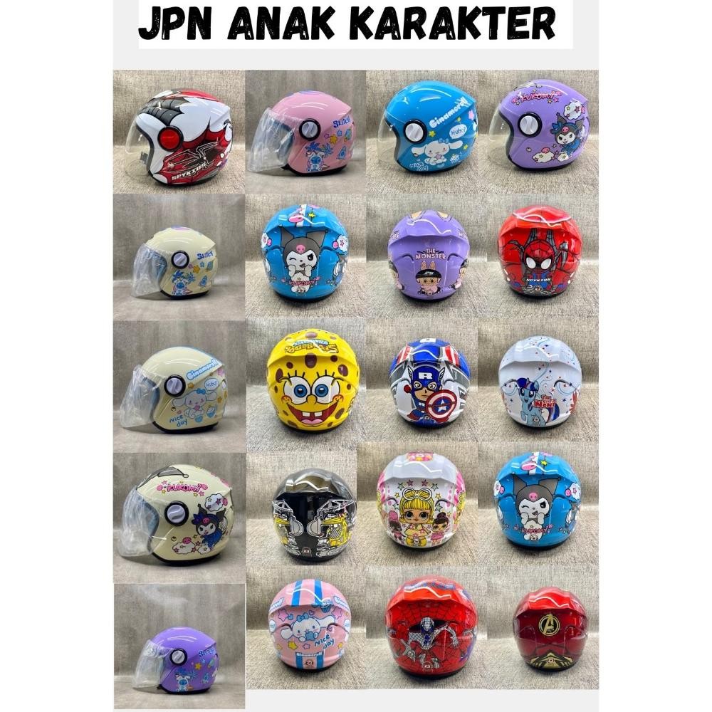 Helm Anak JPN Kids SNI Helm Anak Motif LUCU Kekinian - SNI Original