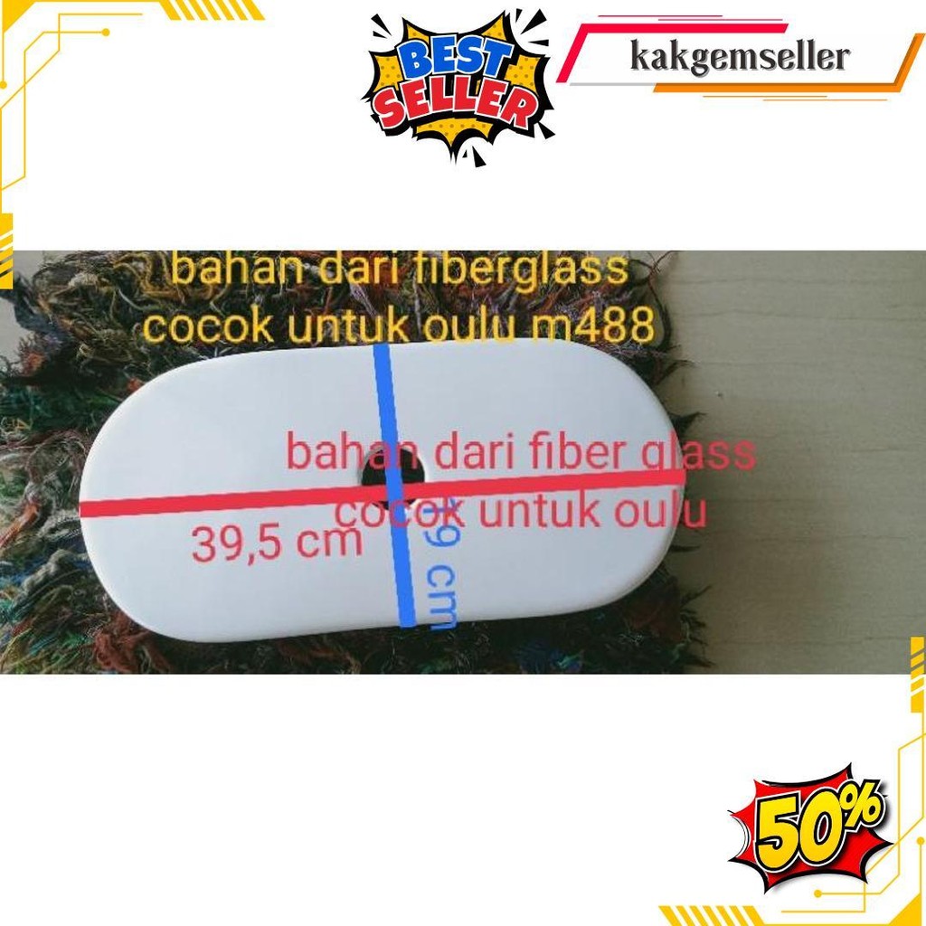 Tutup Tangki Kloset Dari Bahan Fiberglas Cocok Untuk Merk Oulu M 488 Dan C380R C480 Dan C381 Dan Ter