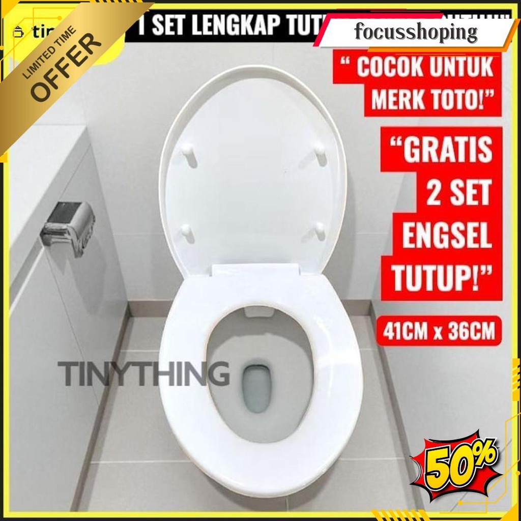 Tutup Kloset Toto Universal / Toto Cover Toilet Seat Original Produk