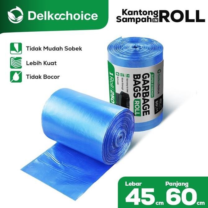KANTONG PLASTIK SAMPAH IN ROLL PREMIUM DELKOCHOICE