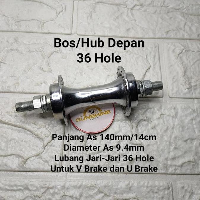Promo Hub Bos Depan Lubang 36 Hole Sepeda Mtb Federal Bmx As Besar Mur Kunci 15 Besi Chrome Cod
