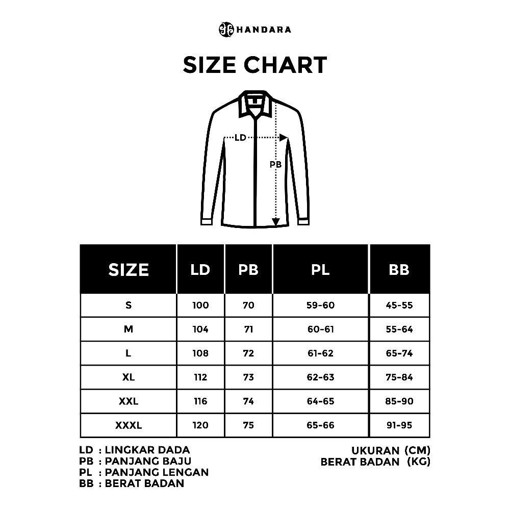 Kuke Handara Batik Premium Pria Lengan Panjang Slim Fit Furing - Ranacotta Gv23