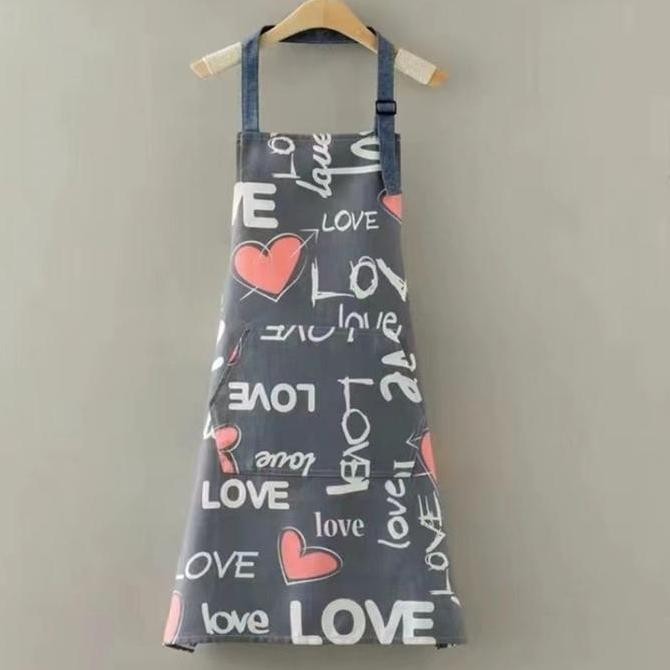 Apron Celemek Masak Pelindung Baju Anti Kotor Waterproof / Apron masak / Apron Barista celemek masak