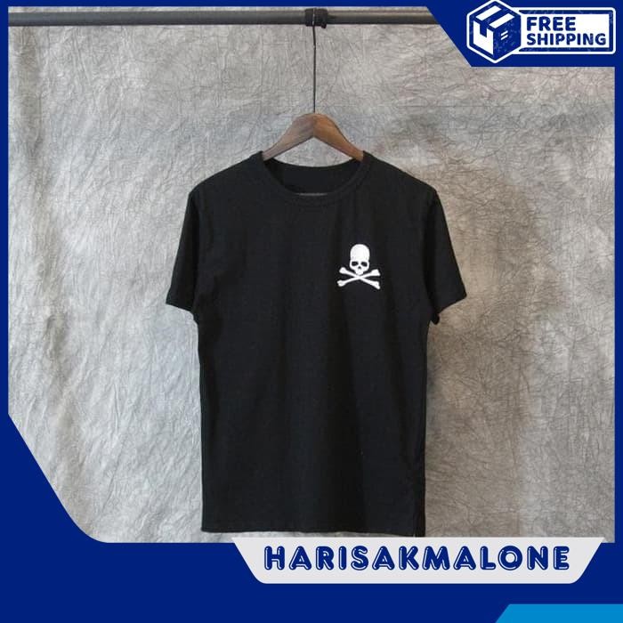 EKSKLUSIF KAOS TSHIRT BAJU COMBED 30S DISTRO LOGO KECIL MASTERMIND MASTER MIND POLOS CUSTOM KPOP BTS