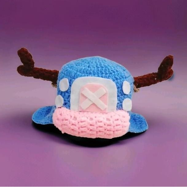 topi rajut bayi karakter tony chopper one piece baby cosplay newborn photoshoot