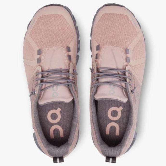 On Running Women'S Shoes - On Running Cloud 5 Waterproof - Rose/Foss