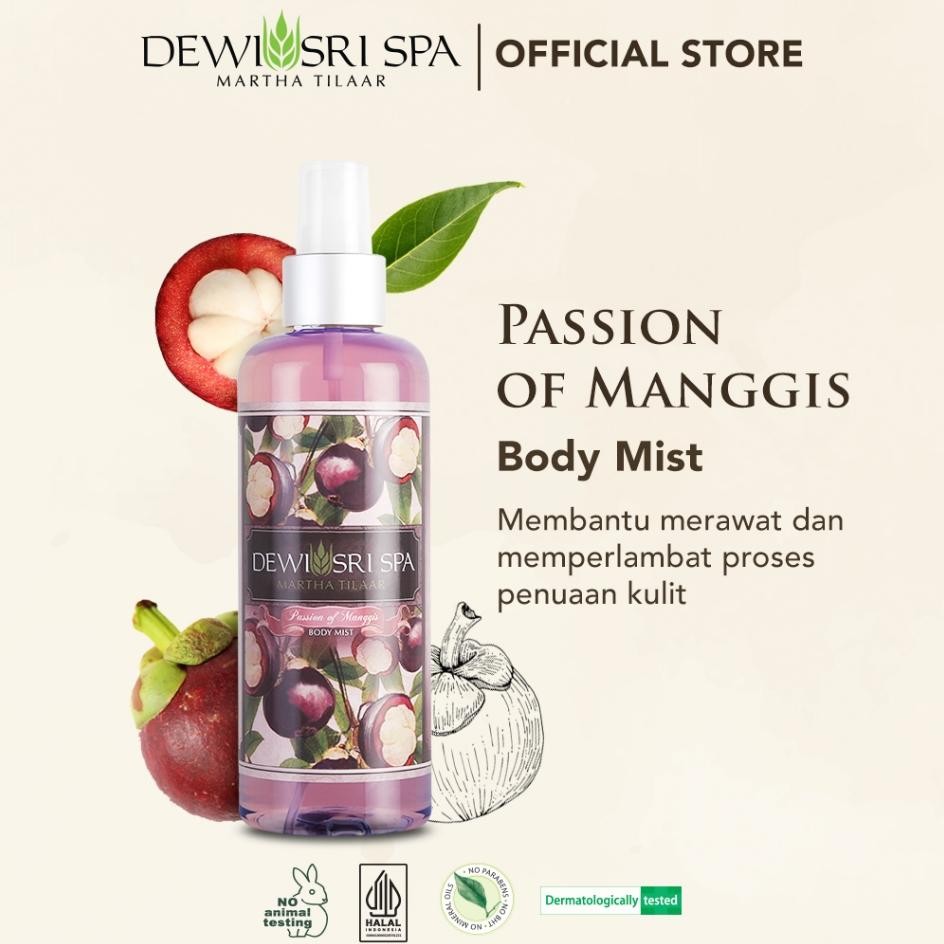 Dewi Sri Spa Body Mist Passion Of Manggis 250 Ml