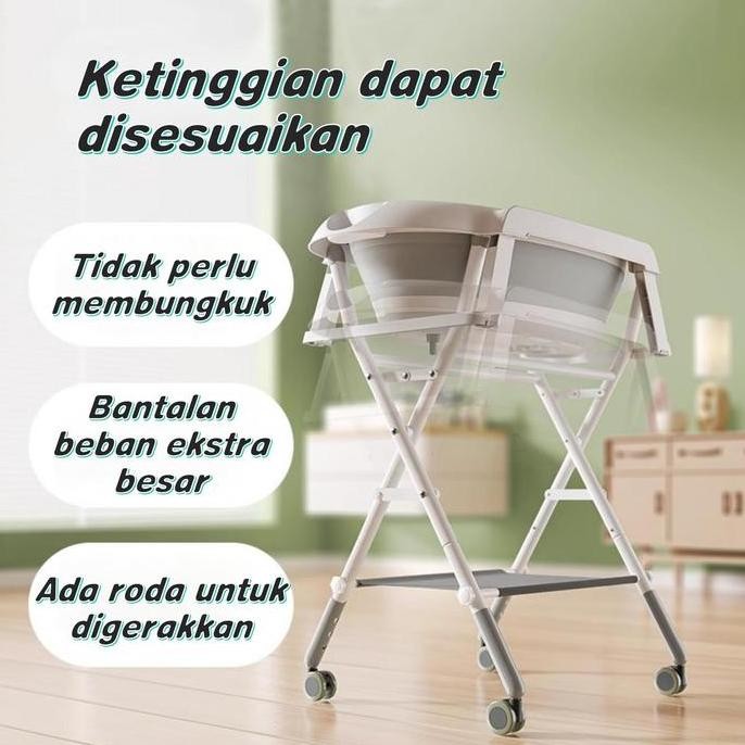 Premium [Ready stock] Bak mandi bayi / lipat Bak mandi lipat Tempat mandi Bak bayi mandi lipat Bak l