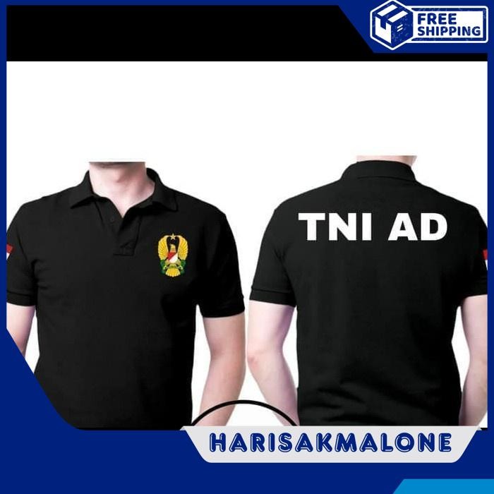 OBRAL DISKON KAOS POLO SHIR BAJU KERAH DISTRO TNI AD TENTARA POLOS CUSTOM INDONESIA