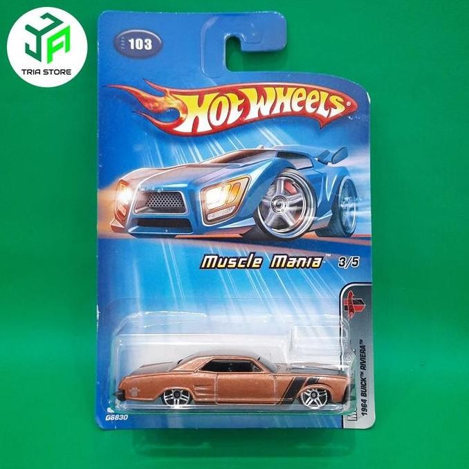Hotwheels 64 Buick Riviera gold