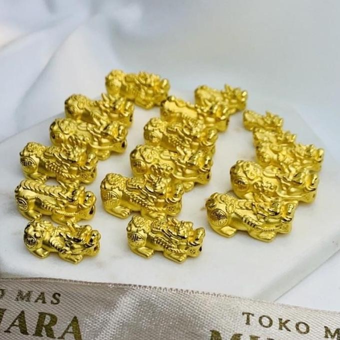 Gelang Pixiu Naga Rezeki 2 3 4 gr Emas Asli LM Import 24K 99.99% Murni