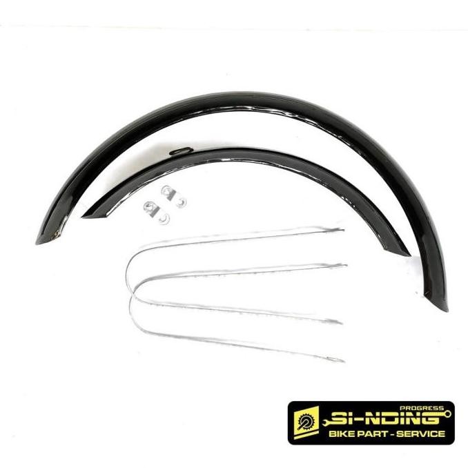 Fender Spakbor Slebor Sepeda Lipat 16 Inch Bulat Setengah Lingkaran