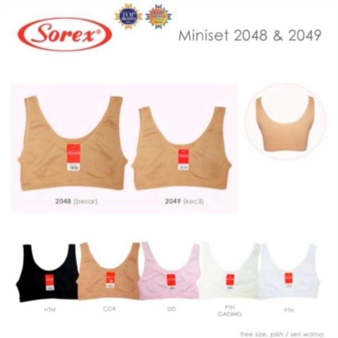 MINISET RJT SOREX 2048 miniset remaja jumbo bra rajut remaja