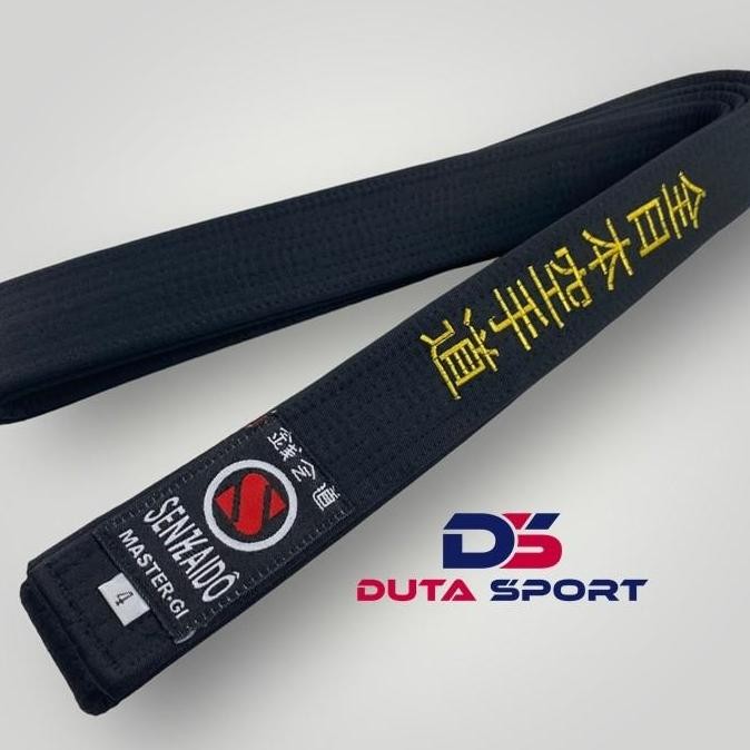 Sabuk Karate Hitam Black Belt SENKAIDO Master Gi Original SUM
