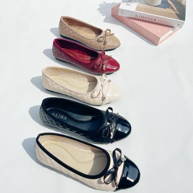 Promo Sepatu Kerja Wanita Flatshoes Rajwa Pita Cantik Mempesona Cocok untuk Kuliah ngampus, Nongkron