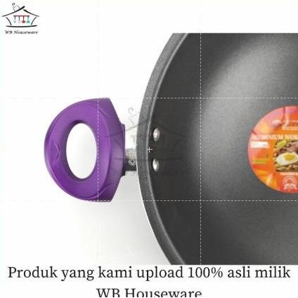 Supra Wajan Teflon Anti Lengket 30Cm / Wajan Kuali Supra / Wok 30Cm