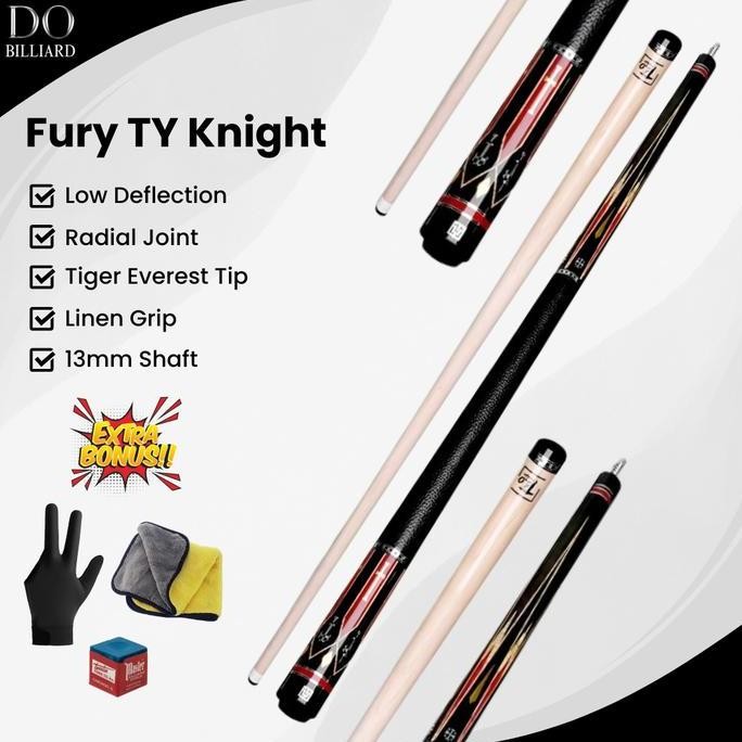 Stick Billiard Fury Ty Knight Series Low Deflection Shaft Cue Stick Billiard / Stick Fury Ty Knight 