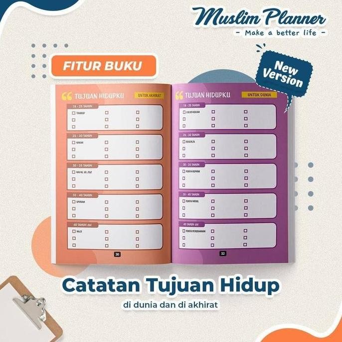 Syandana Buku Muslim Planner - Mengatur Ibadah Makin Tertata