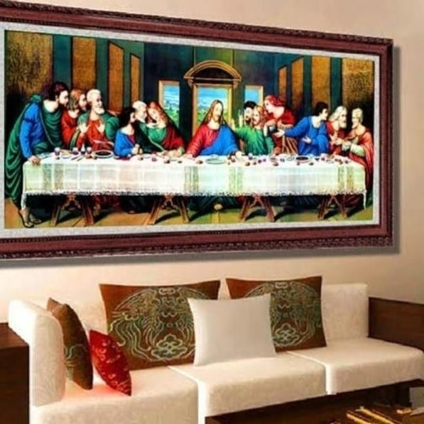 Paket diamond painting full last supper perjamuan kudus Yesus