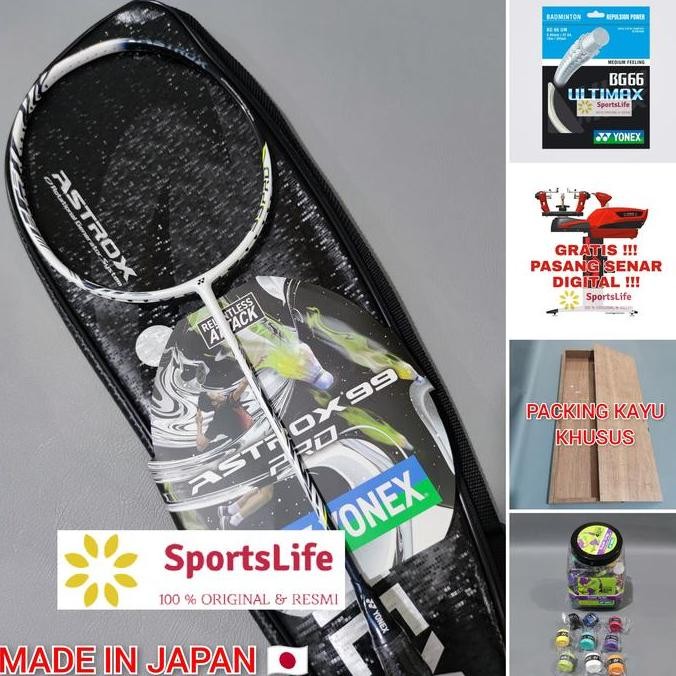 RAKET BADMINTON YONEX ASTROX 99 PRO ORIGINAL MADE IN JAPAN WHITE TIGER