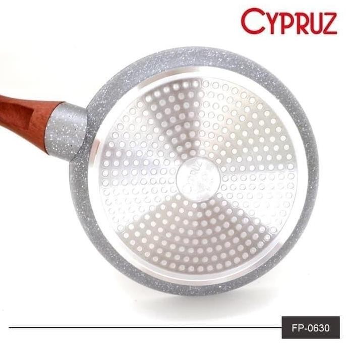 Panci Kuali Wok Pan Fry Pan Cypruz Marble Set Arisan Set + Tutup 30 Cm