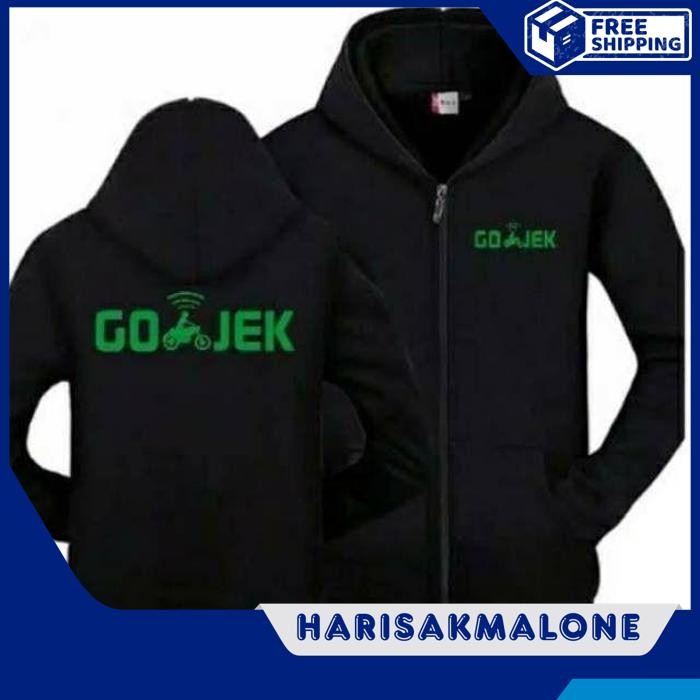 BERKUALITAS TINGGI JAKET HOODIE RESLETING SLETING ZIPPER ZIPER DISTRO GOJEK DRIVER OJOL POLOS CUSTOM