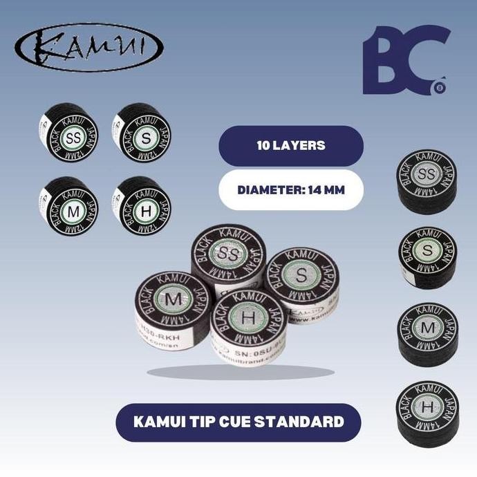 Kamui Black Master Tip Billiard - Master Tip Play - Master Tip Billiard - Tip Billiard - Cue Tip For
