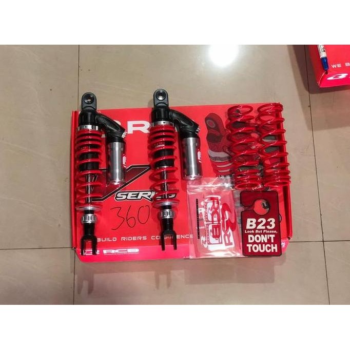 TERMURAH - Shock RCB VD series 360mm PCX 160 premium Red Merah double Klik